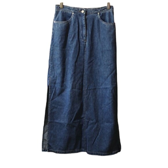 Loft Jeans Vintage Denim Maxi Skirt – Iconic 90s Y2K – Size 4 - Picture 1 of 11